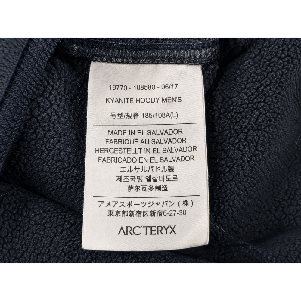 Arc'teryx Kyanite Hooded Fleece Jacket Men's Large Black Full Zip Hoodie - Picture 7 of 8